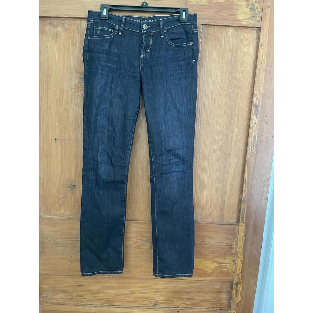 Women’s Citizens Of Humanity Ava Dark Wash Low Rise Straight Leg Jeans 26 Blue